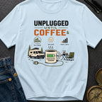 Unplugged Until Coffee - T-Shirt
