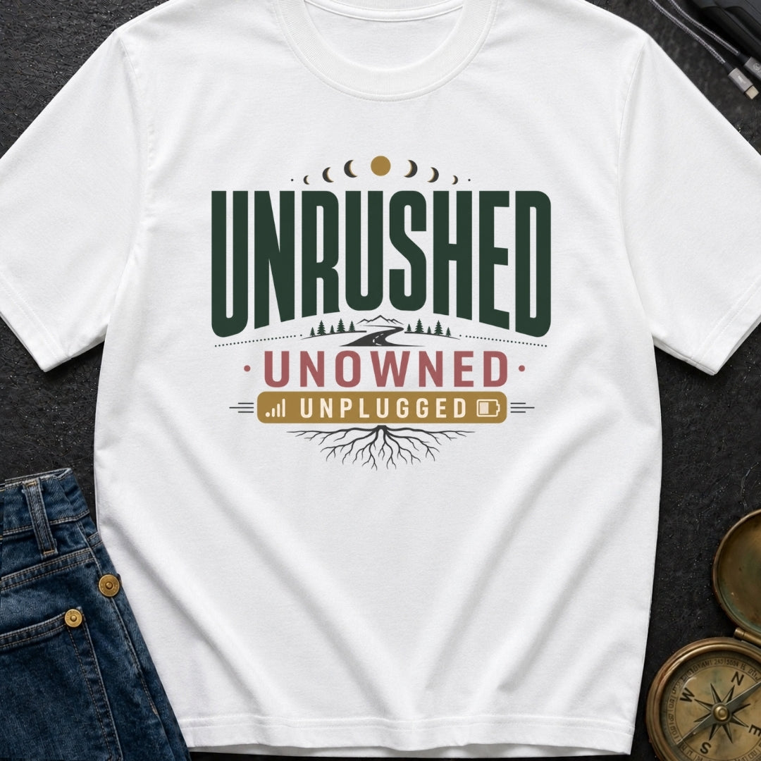 Unplugged And Unbothered - T-Shirt
