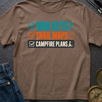 Keys Maps Campfire Plans - T-Shirt