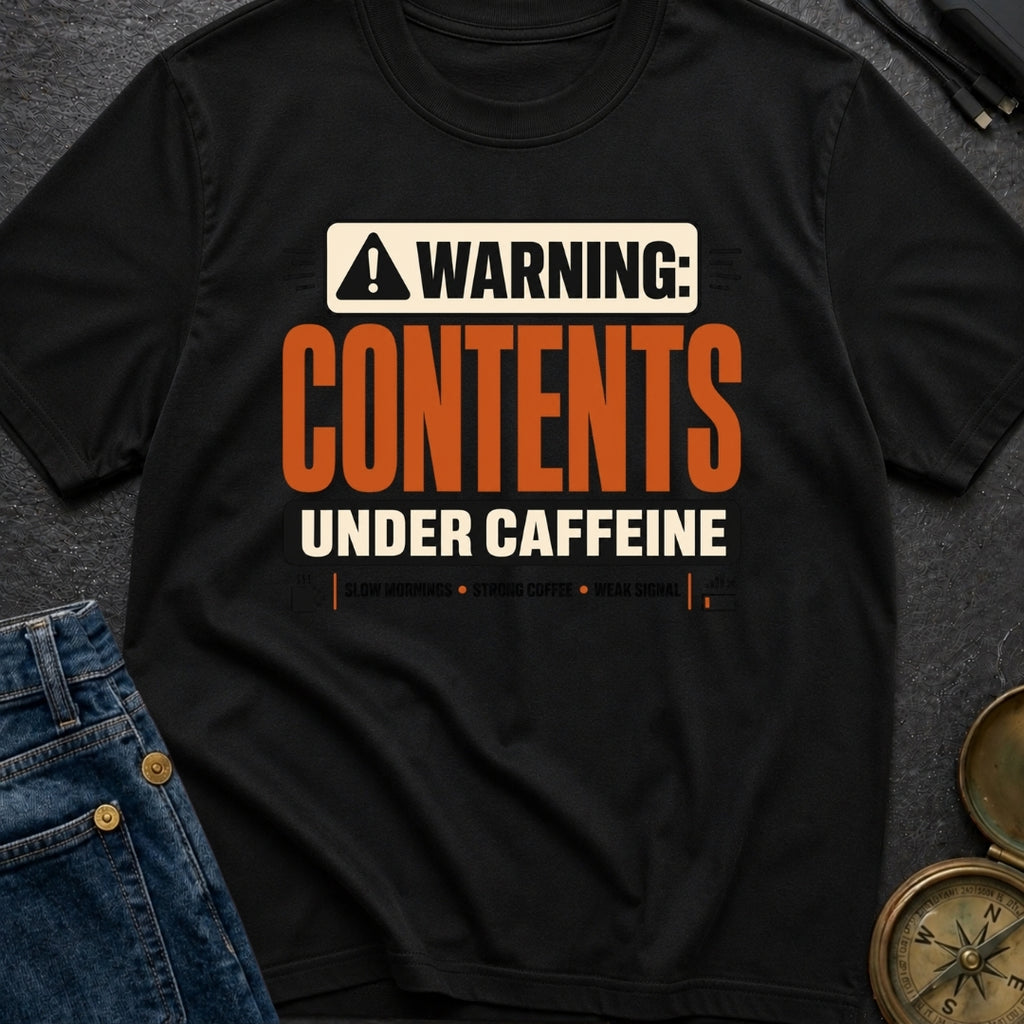Caffeine Powered Contents - T-Shirt