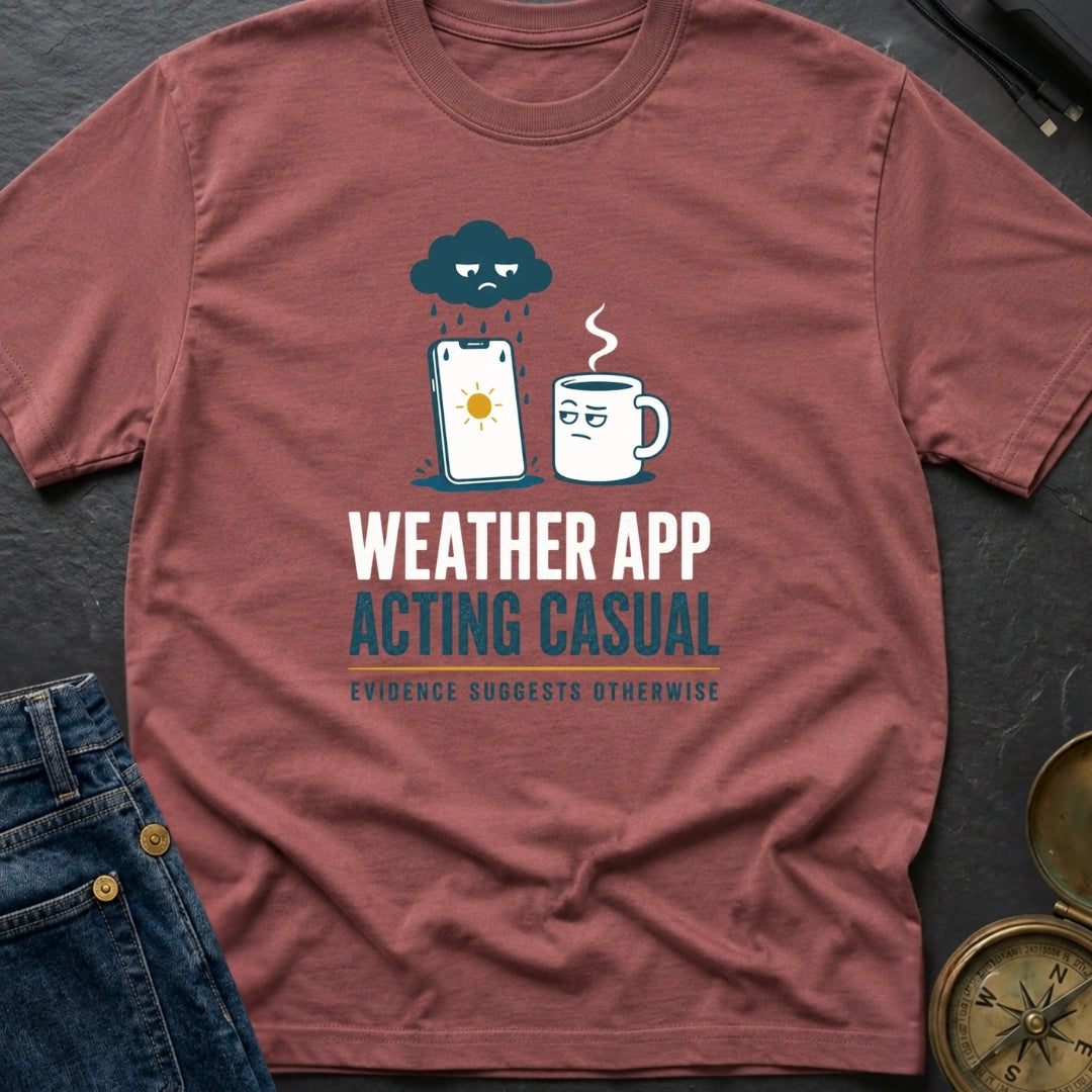 Weather App Acting Casual - T-Shirt