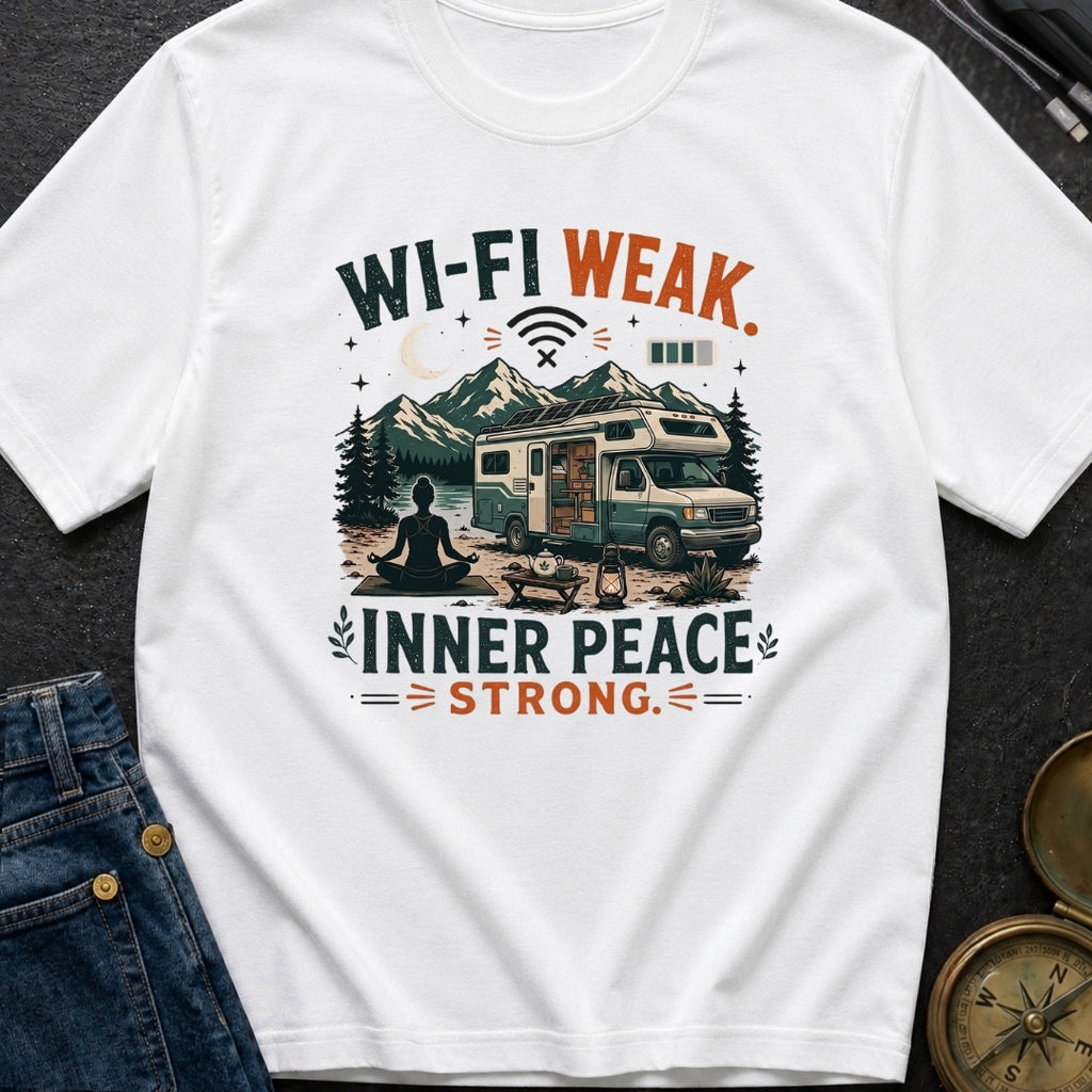 Wi-Fi Weak Inner Peace Strong - T-Shirt
