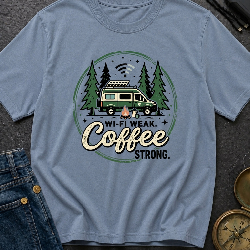 Weak Wifi Strong Brew - T-Shirt