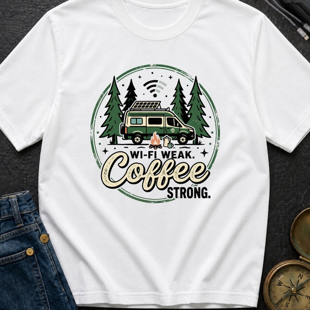 Weak Wifi Strong Brew - T-Shirt