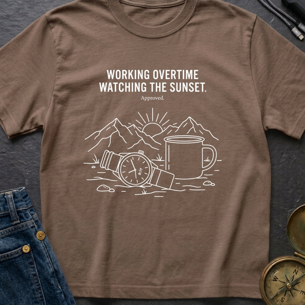 Sunset Overtime Approved - T-Shirt