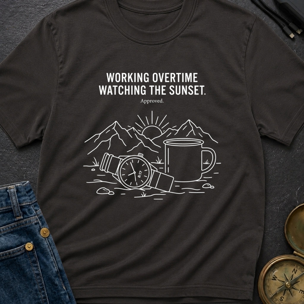 Sunset Overtime Approved - T-Shirt