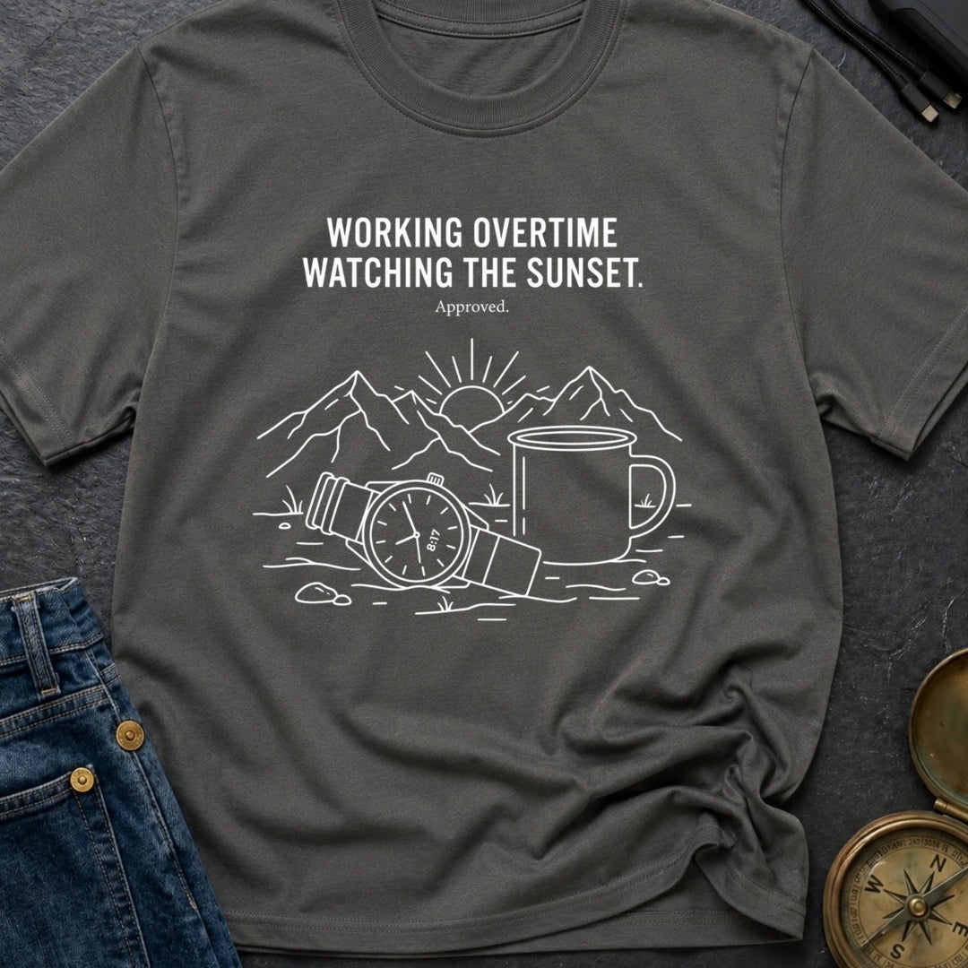 Sunset Overtime Approved - T-Shirt