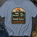 Zoom Front Mountains Back - T-Shirt