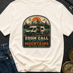 Zoom Front Mountains Back - T-Shirt