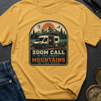 Zoom Front Mountains Back - T-Shirt